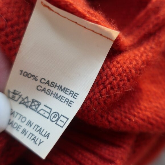 NWT Womens Regina Brick Red Cashmere 2 Pc Set Palazzo Pants Cowl Neck Sweater L - Picture 15 of 15